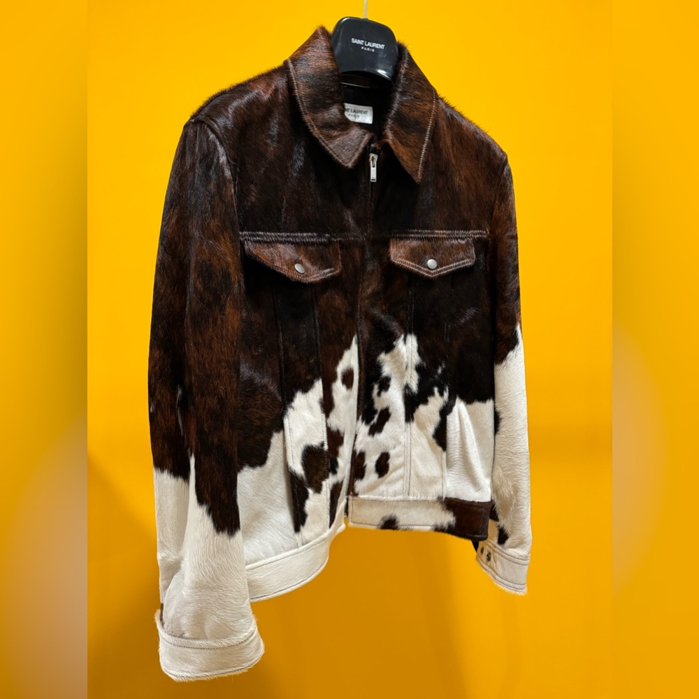 (Brand New) Saint Laurent Paris Cowskin Jacket